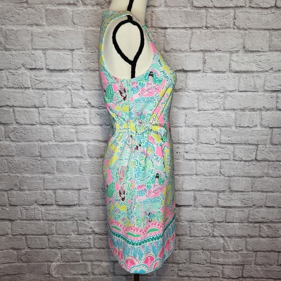 Lilly Pulitzer Marli Pop Up In the Beginning print shift sleeveless dress 0 - Picture 6 of 16